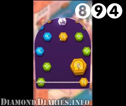 Diamond Diaries Saga : Level 894 – Videos, Cheats, Tips and Tricks